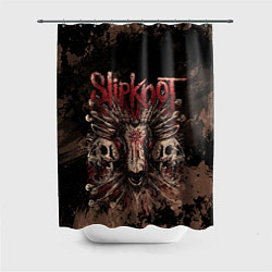 Шторка для душа Slipknot skull, цвет: 3D-принт