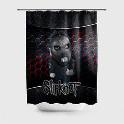Шторка для душа Slipknot dark black, цвет: 3D-принт