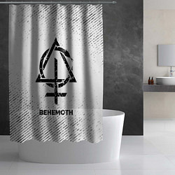 Шторка для душа Behemoth с потертостями на светлом фоне, цвет: 3D-принт — фото 2