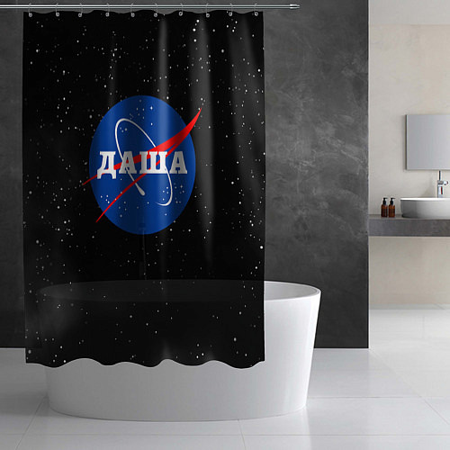 Шторка для ванной Даша Наса космос / 3D-принт – фото 2
