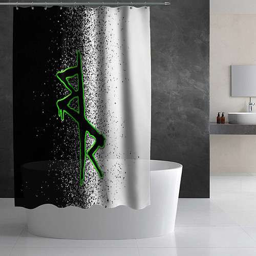 Шторка для ванной Нетраннеры: Логотип / 3D-принт – фото 2