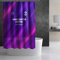 Шторка для душа Manchester United legendary sport grunge, цвет: 3D-принт — фото 2