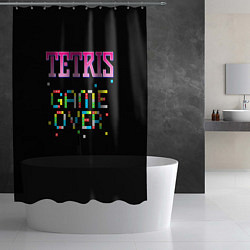 Шторка для душа Tetris - Game Over, цвет: 3D-принт — фото 2