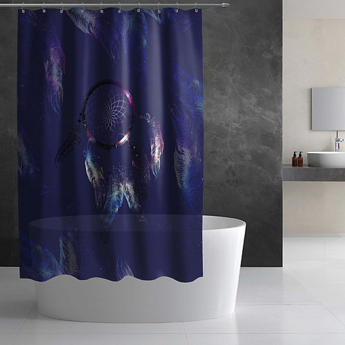 Шторка для ванной Мистический абстрактный ловец снов / 3D-принт – фото 2