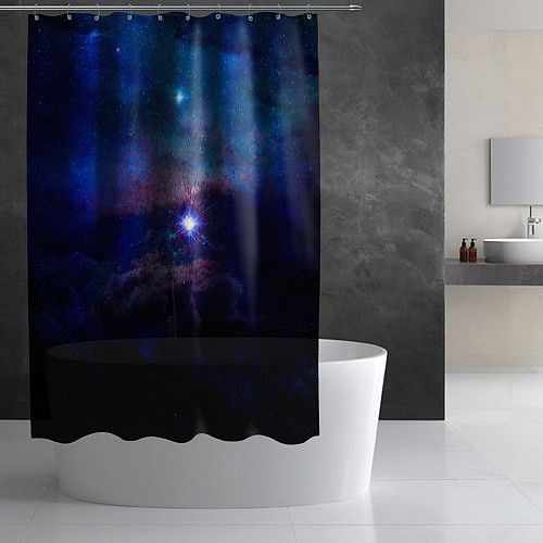 Шторка для ванной Звёздное небо / 3D-принт – фото 2
