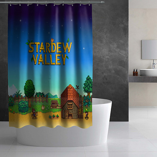 Шторка для ванной Мой дом в Stardew Valley / 3D-принт – фото 2