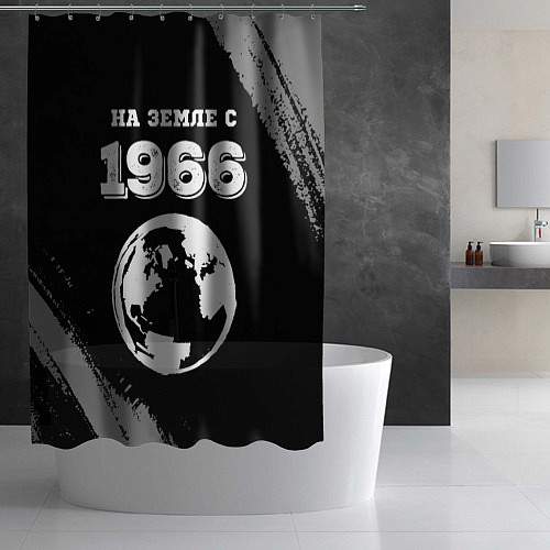 Шторка для ванной На Земле с 1966: краска на темном / 3D-принт – фото 2