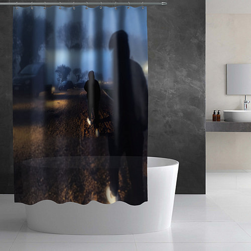 Шторка для ванной Фараон филармония альбом / 3D-принт – фото 2