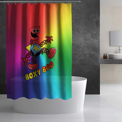 Шторка для ванной Project Playtime: Boxy Boo / 3D-принт – фото 2