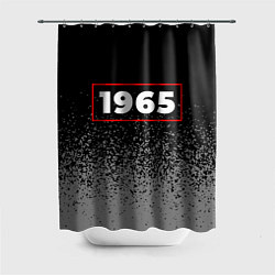 Шторка для душа 1965 - в красной рамке на темном, цвет: 3D-принт