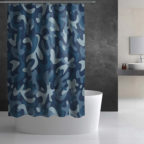 Шторка для ванной Камуфляжный узор / 3D-принт – фото 2
