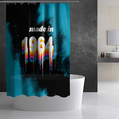 Шторка для ванной Made in 1964: liquid art / 3D-принт – фото 2