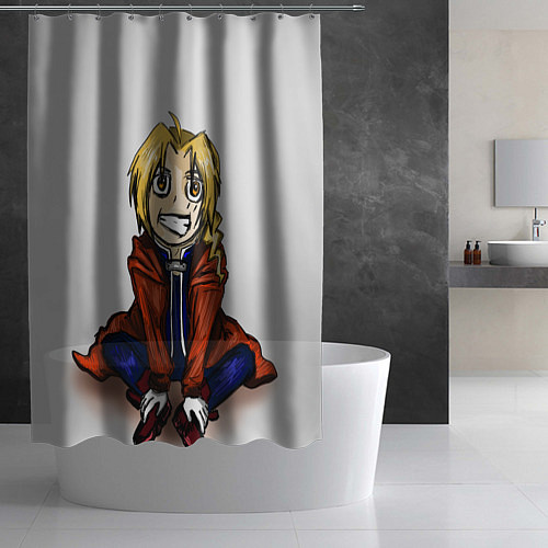 Шторка для ванной Эдвард сидит / 3D-принт – фото 2
