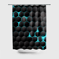 Шторка для душа Броня из стали, цвет: 3D-принт