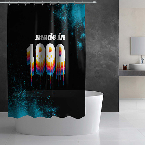 Шторка для ванной Made in 1990: liquid art / 3D-принт – фото 2