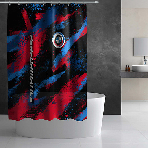 Шторка для ванной Бмв - цвета м серии / 3D-принт – фото 2