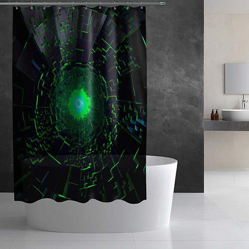 Шторка для ванной Бриллиантовый абстрактный / 3D-принт – фото 2