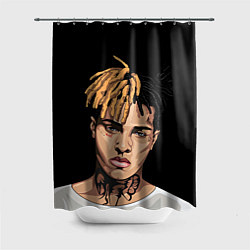 Шторка для душа XXXTentacion art, цвет: 3D-принт