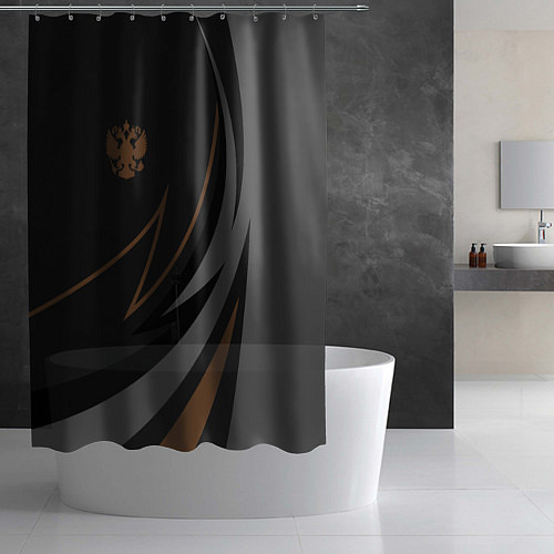 Шторка для ванной Россия герб / 3D-принт – фото 2