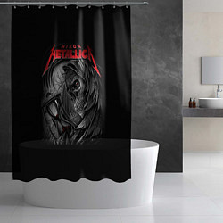 Шторка для душа Metallica - смерть, цвет: 3D-принт — фото 2