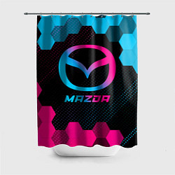 Шторка для душа Mazda - neon gradient, цвет: 3D-принт