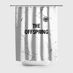 Шторка для душа The Offspring glitch на светлом фоне: символ сверх, цвет: 3D-принт