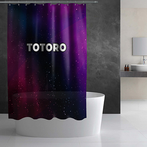 Шторка для ванной Totoro gradient space / 3D-принт – фото 2