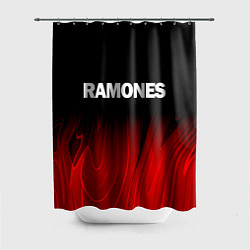 Шторка для душа Ramones red plasma, цвет: 3D-принт