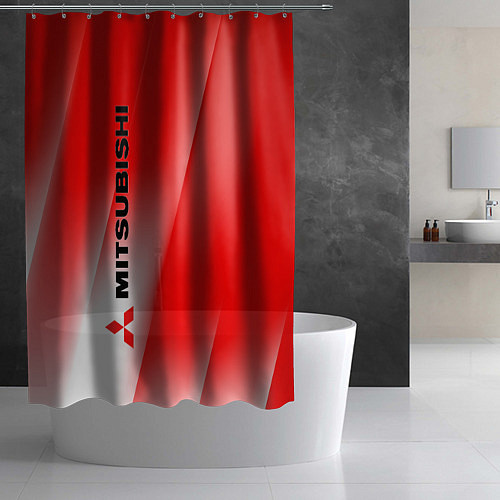 Шторка для ванной Mitsubishi sign / 3D-принт – фото 2