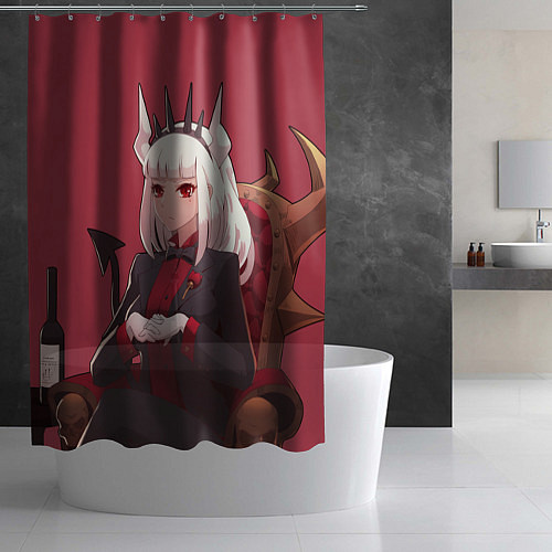 Шторка для ванной Милый Люцифер / 3D-принт – фото 2
