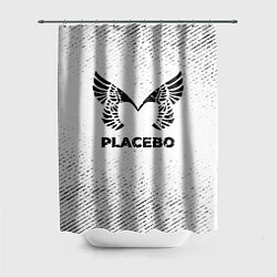 Шторка для душа Placebo с потертостями на светлом фоне, цвет: 3D-принт