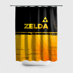 Шторка для ванной Zelda - gold gradient: символ сверху