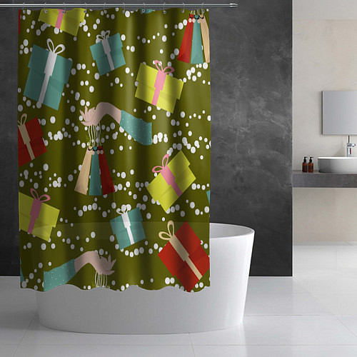 Шторка для ванной Подарки и сувениры / 3D-принт – фото 2