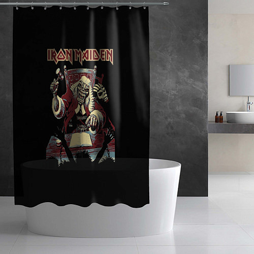 Шторка для ванной Iron Maiden - судья / 3D-принт – фото 2