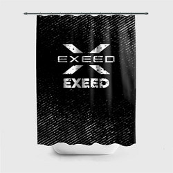 Шторка для душа Exeed с потертостями на темном фоне, цвет: 3D-принт