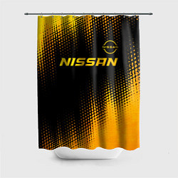 Шторка для ванной Nissan - gold gradient: символ сверху