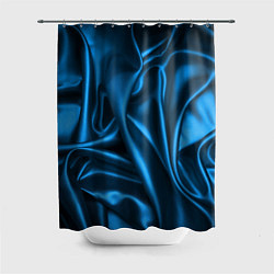 Шторка для душа Синий шёлк, цвет: 3D-принт