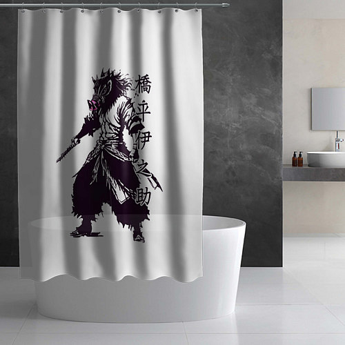 Шторка для ванной Inosuke in dark colors / 3D-принт – фото 2