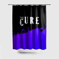 Шторка для душа The Cure purple grunge, цвет: 3D-принт