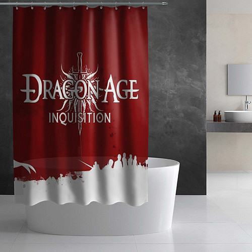 Шторка для ванной Dragon Age Inquisition art / 3D-принт – фото 2