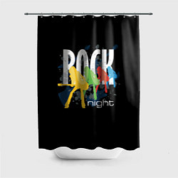 Шторка для душа Rock Night, цвет: 3D-принт
