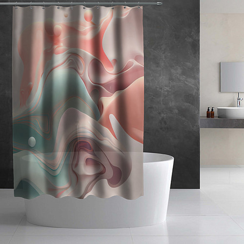 Шторка для ванной Нюдовый всплеск / 3D-принт – фото 2