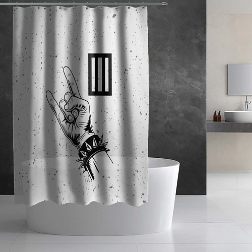 Шторка для ванной Paramore и рок символ / 3D-принт – фото 2