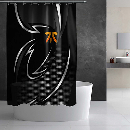 Шторка для ванной Fnatic - white line / 3D-принт – фото 2