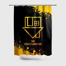 Шторка для душа The Neighbourhood - gold gradient, цвет: 3D-принт