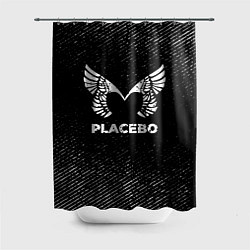Шторка для душа Placebo с потертостями на темном фоне, цвет: 3D-принт