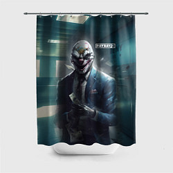 Шторка для душа Payday 3 mask, цвет: 3D-принт