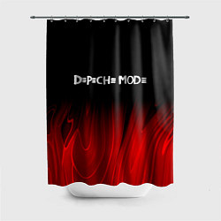 Шторка для душа Depeche Mode red plasma, цвет: 3D-принт