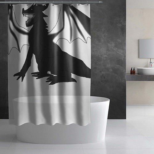 Шторка для ванной Dragon infinity / 3D-принт – фото 2