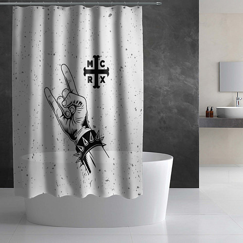 Шторка для ванной My Chemical Romance и рок символ / 3D-принт – фото 2